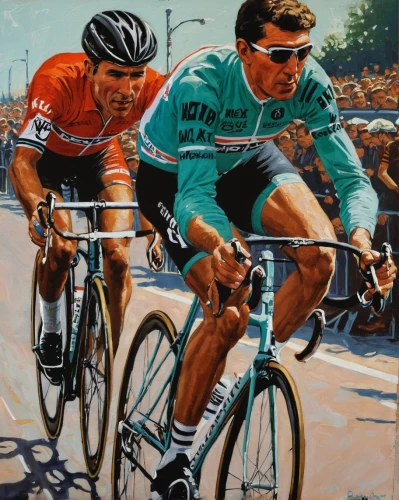artistic cycling,bicycle racing,road bicycle racing,cyclists,cassette cycling,lancia esatau bianchi,tour de france,racing bicycle,bicycle jersey,segugio italiano,road bikes,cyclo-cross,road cycling,cyclist,bicycles,bike pop art,cycling,cycle sport,road racing,oil painting on canvas,Conceptual Art,Sci-Fi,Sci-Fi 17