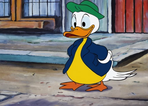 donald duck,donald,walt,the duck,disney character,walt disney,duck,bird painting,duck bird,mallard,geppetto,canard,oil on canvas,oil painting on canvas,cayuga duck,clyde puffer,mickey mause,sylvester,post impressionism,oliver hardy,Art,Artistic Painting,Artistic Painting 37