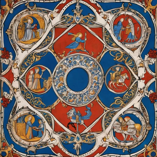 zodiac,circular ornament,harmonia macrocosmica,augsburg,panel,motifs of blue stars,wall panel,ceiling,manuscript,parchment,medicine icon,regensburg,initial,quatrefoil,fresco,renaissance,ferrara,detail,modena,romanesque,Illustration,Realistic Fantasy,Realistic Fantasy 42