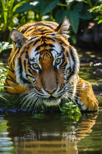 asian tiger,sumatran tiger,bengal tiger,a tiger,malayan tiger cub,bengalenuhu,siberian tiger,tiger,tiger cub,tiger cat,tigers,young tiger,bengal,tiger png,tigerle,tiger head,the amur adonis,reflection in water,royal tiger,chestnut tiger,Art,Classical Oil Painting,Classical Oil Painting 21