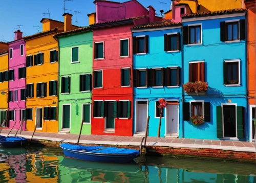 burano,burano island,colorful city,portofino,venezia,colorful facade,splendid colors,italy liguria,saturated colors,venice,colorful water,italian painter,italia,vibrant color,italy,liguria,lombardy,grand canal,background colorful,harmony of color,Conceptual Art,Sci-Fi,Sci-Fi 12