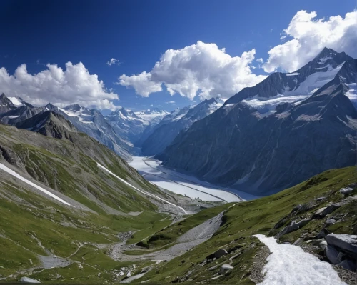 great aletsch glacier,grossglockner,landscape mountains alps,grosser aletsch glacier,bernese alps,the pitztal glacier,high alps,alpine region,morteratsch glacier,the alps,glacial landform,swiss alps,mountainous landscape,canton of glarus,ortler,alps,mountain valleys,arlberg,matterhorn-gotthard-bahn,alpine route,Illustration,American Style,American Style 05