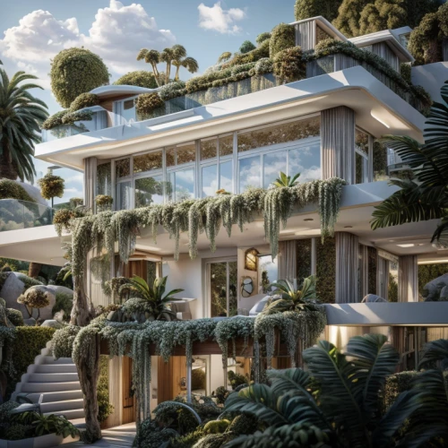 luxury property,tropical house,luxury real estate,luxury home,florida home,garden elevation,mansion,palm house,bendemeer estates,beverly hills,large home,beautiful home,landscape designers sydney,futuristic architecture,modern house,3d rendering,dunes house,crib,landscape design sydney,garden design sydney