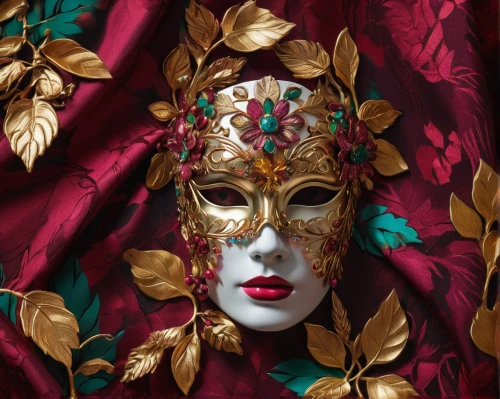 venetian mask,the carnival of venice,masquerade,golden mask,gold mask,masque,damask,theatre curtains,damask paper,theater curtain,peking opera,decorative figure,anonymous mask,theater curtains,baroque,gold foil laurel,fabric design,damask background,hanging mask,gold foil art,Photography,Artistic Photography,Artistic Photography 08