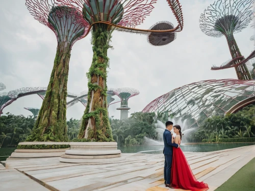 gardens by the bay,singapore,pre-wedding photo shoot,royal botanic garden,singapura,hoan kiem lake,singapore landmark,wedding photography,garden of eden,botanical gardens,wedding couple,wedding photo,botanical garden,wedding photographer,marina bay,garden of plants,fairy peacock,flower dome,bride and groom,garden sculpture,Art,Classical Oil Painting,Classical Oil Painting 01