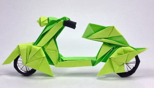 green folded paper,electric bicycle,tricycle,e-scooter,e bike,electric scooter,trike,mobility scooter,origami,toy motorcycle,motor-bike,party bike,city bike,seat dragon,recumbent bicycle,hybrid bicycle,bike pop art,aaa,patrol,aa,Unique,Paper Cuts,Paper Cuts 02