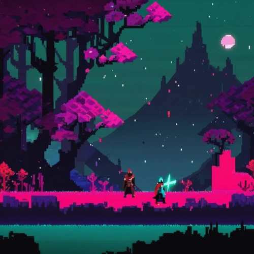 pixel art,dusk,map silhouette,game illustration,game art,fantasia,dusk background,the forest,fairy forest,haunted forest,forest dark,desktop wallpaper,screen background,silhouette art,the forests,neon arrows,star wood,background screen,fairy galaxy,pixel cells,Photography,Fashion Photography,Fashion Photography 14