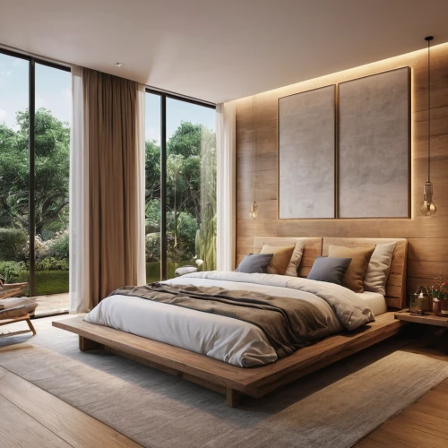 modern room,room divider,bedroom,wooden windows,canopy bed,sleeping room,interior modern design,modern decor,bedroom window,japanese-style room,contemporary decor,3d rendering,great room,bed frame,guest room,loft,laminated wood,bamboo curtain,wood window,search interior solutions,Photography,General,Natural