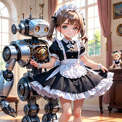kantai collection sailor,minibot,ai,military robot,steampunk,robotic,robotics,artist doll,mecha,artificial intelligence,mech,robot,mechanical,robots,chat bot,steampunk gears,cybernetics,automation,maid,cyborg,Anime,Anime,General