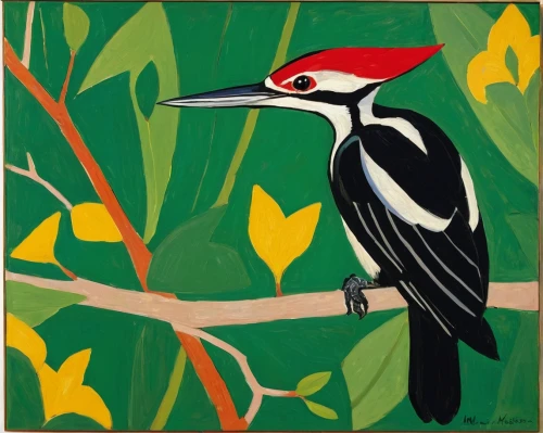 ivory-billed woodpecker,pileated woodpecker,woodpecker,woodpecker bird,bird painting,red-bellied wood pecker,broadbill,flicker woodpecker,hornbill,woodpecker finch,spur-winged plover,malabar pied hornbill,bird illustration,great spotted woodpecker,brown back-toucan,toco toucan,swainson tucan,toucans,pied triller,red headed woodpecker,Art,Artistic Painting,Artistic Painting 40