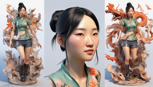 3d figure,3d model,3d modeling,3d rendered,game figure,mulan,3d fantasy,asian costume,anime 3d,3d render,figurines,png sculpture,rc model,goki,kotobukiya,custom portrait,3d rendering,fractalius,natural cosmetic,model kit,Conceptual Art,Oil color,Oil Color 18