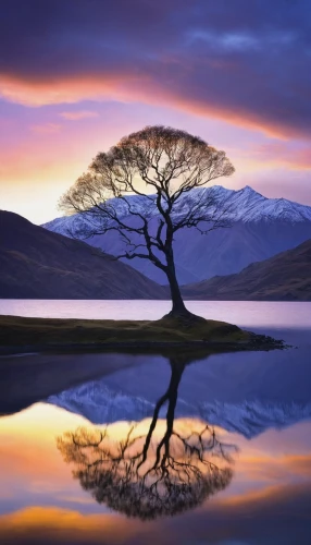 lone tree,isolated tree,bare tree,reflection in water,celtic tree,water reflection,reflections in water,mirror reflection,scottish highlands,deadvlei,new zealand,lake district,reflection,south island,water mirror,reflected,the japanese tree,reflection of the surface of the water,mirror in the meadow,magic tree,Conceptual Art,Fantasy,Fantasy 29