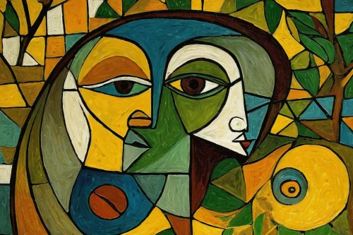adam and eve,two people,picasso,man and woman,man and wife,young couple,the annunciation,cubism,braque francais,mother and child,woman's face,mother with child,glass painting,parrot couple,masque,braque saint-germain,couple boy and girl owl,composition,olle gill,african art,Art,Artistic Painting,Artistic Painting 05