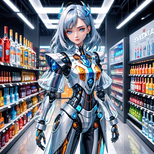 convenience store,consumer,grocery,ramune,supermarket,supermarket shelf,grocery shopping,cashier,heavy object,coca,deli,groceries,energy drinks,pantry,grocery store,shopping icon,lucozade,vector girl,fanta,consumption,Anime,Anime,General