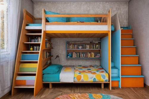 bunk bed,bookcase,children's bedroom,canopy bed,bookshelves,kids room,baby bed,sleeper chair,bookshelf,infant bed,shelving,children's room,sleeping room,bed frame,the little girl's room,baby room,boy's room picture,children's interior,one-room,wooden shelf,Illustration,Abstract Fantasy,Abstract Fantasy 07