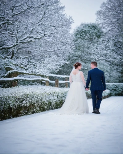 wedding photography,the snow falls,wedding photographer,walking down the aisle,bride and groom,snow scene,white winter dress,wedding couple,wedding photo,icing sugar,the snow queen,snow bridge,snowy landscape,snow ring,wintry,winter wonderland,wedding dresses,fairytale,love in the mist,snow figures,Illustration,Paper based,Paper Based 15