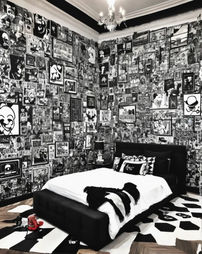 great room,boy's room picture,sleeping room,wall sticker,room,kids room,one room,interior design,wall decoration,children's bedroom,black and white pattern,guestroom,ornate room,modern room,duvet cover,rooms,interior decoration,modern decor,the little girl's room,punk design,Conceptual Art,Graffiti Art,Graffiti Art 01