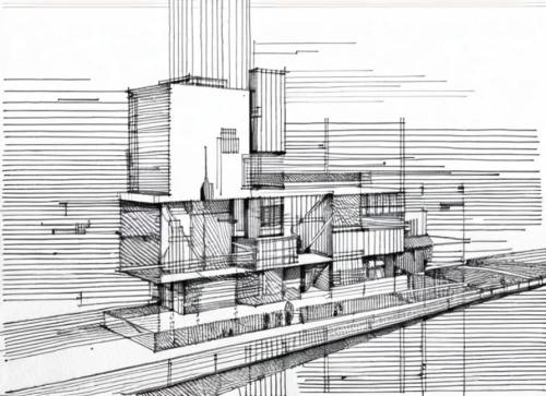 kirrarchitecture,habitat 67,archidaily,architect plan,autostadt wolfsburg,high-rise building,multi-story structure,brutalist architecture,arq,technical drawing,multi-storey,scale model,orthographic,schematic,multistoreyed,residential tower,house drawing,arhitecture,concrete plant,building construction,Design Sketch,Design Sketch,None