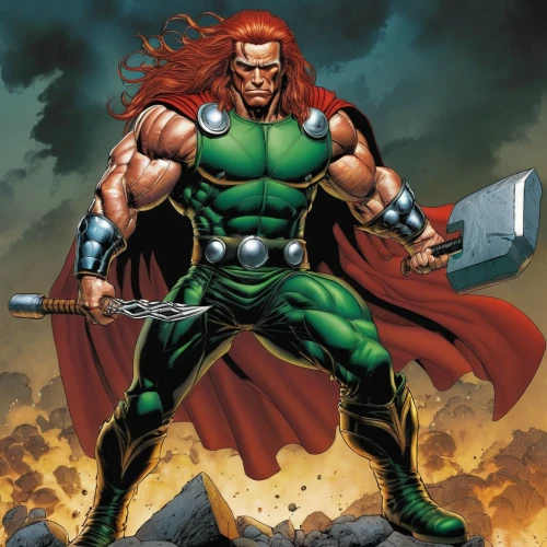 god of thunder,cleanup,raphael,patrol,doctor doom,thor,avenger hulk hero,magneto-optical disk,aaa,marvel comics,greed,wall,incredible hulk,green goblin,magneto-optical drive,marvel of peru,green lantern,heroic fantasy,loki,thundercat,Illustration,American Style,American Style 02