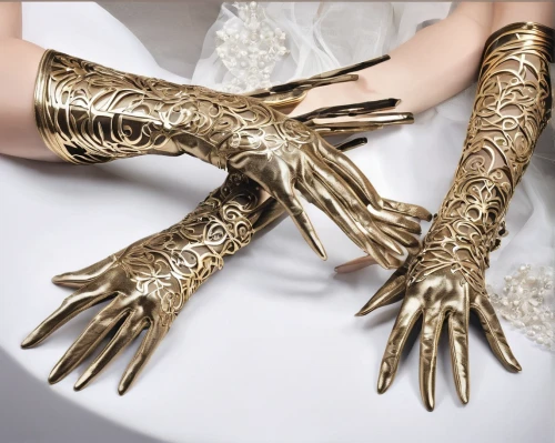 formal gloves,skeleton hand,talons,bridal accessory,henna dividers,hand prosthesis,latex gloves,gold foil and cream,woman hands,gold foil,cream and gold foil,henna designs,bicycle glove,golden weddings,gold filigree,bridal jewelry,gloves,fatma's hand,mehndi designs,female hand,Conceptual Art,Fantasy,Fantasy 34