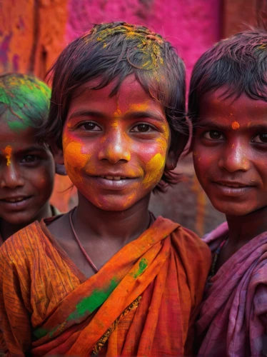 the festival of colors,nomadic children,india,world children's day,bangladesh,nomadic people,rajasthan,sadhus,photos of children,bangladeshi taka,multicolor faces,by chaitanya k,river of life project,harmony of color,photographing children,happy children playing in the forest,colorful life,indian girl,children of uganda,indian girl boy,Conceptual Art,Daily,Daily 25