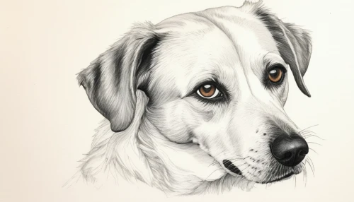 dog drawing,dog illustration,pet portrait,english setter,welsh springer spaniel,anatolian shepherd dog,pyrenean mastiff,clumber spaniel,watercolor dog,animal portrait,spaniel,dog line art,mudhol hound,australian shepherd,great pyrenees,st bernard,collie,bruno jura hound,canidae,artois hound,Illustration,Paper based,Paper Based 22