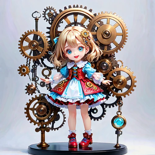 clockmaker,artist doll,painter doll,alice,tumbling doll,kantai collection sailor,marionette,doll figure,doll kitchen,doll dress,3d figure,mechanical puzzle,clockwork,kotobukiya,cloth doll,tsumugi kotobuki k-on,wooden doll,steampunk gears,girl doll,the japanese doll,Anime,Anime,General