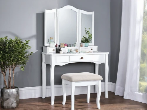 dressing table,chiffonier,chiavari chair,shabby chic,beauty room,shabby-chic,toilet table,makeup mirror,danish furniture,writing desk,changing table,commode,dresser,white lilac,bathroom cabinet,bedside table,cuckoo light elke,sideboard,armoire,secretary desk,Illustration,Realistic Fantasy,Realistic Fantasy 29
