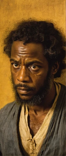 church painting,kendrick lamar,abraham,julius,middle eastern monk,michelangelo,african man,black man,the good shepherd,lando,byzantine,leonardo da vinci,jesus child,art,christ star,son of god,prophet,king david,oil on canvas,african american male,Art,Classical Oil Painting,Classical Oil Painting 03