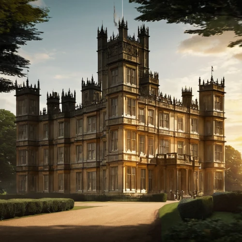 highclere castle,downton abbey,stately home,the palace,gold castle,the victorian era,dillington house,four poster,victorian,the crown,palace,national trust,beautiful buildings,victorian style,sussex,knight house,four-poster,crown render,manor,the royal palace,Conceptual Art,Fantasy,Fantasy 02