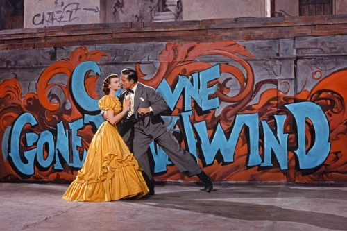 gone with the wind,twirls,film poster,waltz,country-western dance,twirl,attraction theme,connie stevens - female,latin dance,stage curtain,wind machine,wind machines,ballroom dance,swirl,argentinian tango,the windmills,tin sign,atomic age,hoopskirt,1965,Conceptual Art,Graffiti Art,Graffiti Art 09