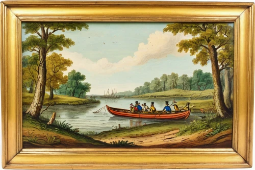 boat landscape,picnic boat,hunting scene,regatta,people fishing,dutch landscape,fishing float,canoes,dugout canoe,robert duncanson,river landscape,rowboats,row-boat,row boat,row boats,khokhloma painting,long-tail boat,wherry,fishing classes,canoe polo,Art,Classical Oil Painting,Classical Oil Painting 39