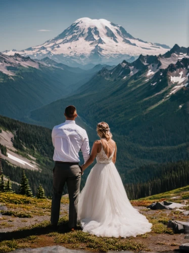 wedding photo,mount rainier,mt rainier,wedding photography,rainier,mount hood,top mount horn,mt hood,wedding photographer,newlyweds,wedding couple,to marry,pre-wedding photo shoot,bridal veil,bride and groom,alpine meadows,bridal veil fall,washington state,just married,cascade mountain,Conceptual Art,Sci-Fi,Sci-Fi 16