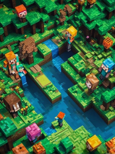 tileable patchwork,villagers,tileable,villages,tiny world,mushroom island,mud village,ravine,fairy village,mushroom landscape,floating islands,cube sea,mountain village,deforestation,popeye village,log cart,alpine village,minecraft,forests,mountain world,Unique,Pixel,Pixel 03