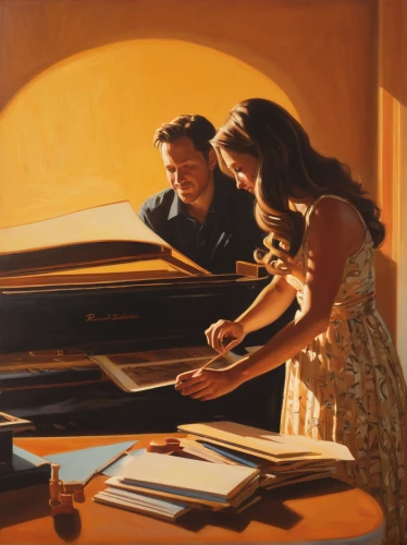 piano player,piano lesson,concerto for piano,pianist,harpsichord,the piano,musicians,piano,cimbalom,fortepiano,pianos,piano books,serenade,italian painter,clavichord,oil painting,harpist,meticulous painting,pianet,composing,Conceptual Art,Daily,Daily 12