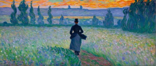 woman walking,la violetta,vincent van gough,girl walking away,promenade,post impressionist,post impressionism,girl in a long dress,girl in the garden,walking man,girl with tree,towards the garden,pedestrian,standing man,a pedestrian,girl in a long,woman with ice-cream,man at the sea,boulevard,basset artésien normand,Art,Artistic Painting,Artistic Painting 04