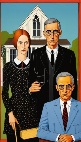american gothic,arrowroot family,mother and grandparents,grandparents,houses clipart,ginger family,mulberry family,contemporary witnesses,birch family,elderly people,herring family,home ownership,buckthorn family,grant wood,mahogany family,homeownership,caper family,barberry family,spurge family,house sales,Illustration,Vector,Vector 14