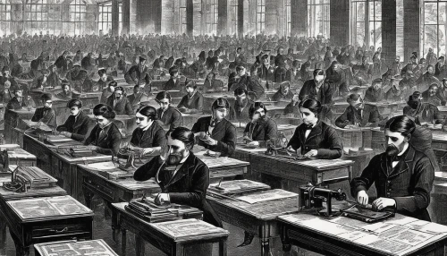 lecture hall,old trading stock market,lecture room,children studying,computer room,classroom,eu parliament,stock exchange,trading floor,the local administration of mastery,modern office,reading room,digitization of library,xix century,school children,old stock exchange,e-book readers,workhouse,typewriting,legislature,Illustration,Retro,Retro 24