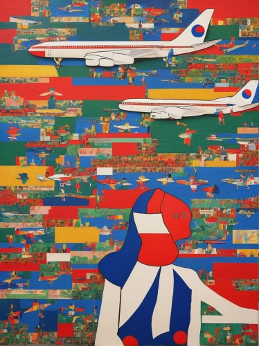 southwest airlines,rows of planes,airlines,republic of korea,airplanes,airplane paper,toy airplane,china southern airlines,planes,airliner,japan pattern,cool pop art,airline,haneda,aeroplane,origami paper plane,jet plane,parked boat planes,airplane crash,travel pattern,Conceptual Art,Daily,Daily 26