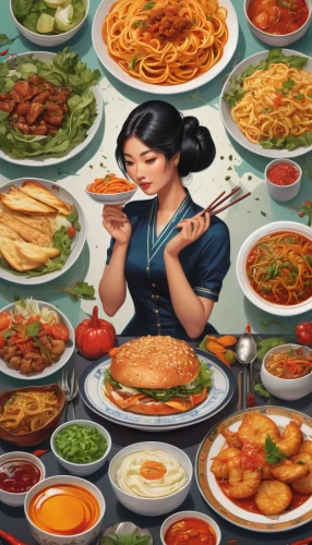 placemat,food collage,food icons,korean cuisine,korean royal court cuisine,korean chinese cuisine,korean food,feast noodles,food platter,cooking book cover,korean,hanbok,foods,food table,asian food,food and cooking,diet icon,feast,iranian cuisine,chinese restaurant,Conceptual Art,Fantasy,Fantasy 03