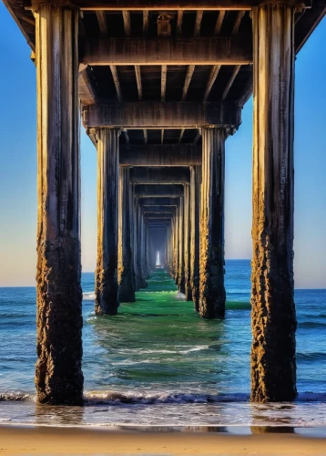 scripps pier,fishing pier,wooden pier,old pier,burned pier,huntington beach,the pier,bridge piers,pier,east pier,old jetty,newport beach,walkway,santa monica pier,princes pier,beach scenery,wooden bridge,beach landscape,jetty,breakwaters,Conceptual Art,Sci-Fi,Sci-Fi 14