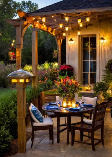 landscape lighting,outdoor dining,outdoor table and chairs,outdoor table,outdoor grill,patio furniture,outdoor furniture,patio heater,garden decor,summer cottage,pergola,garden furniture,alfresco,fire pit,tablescape,gazebo,garden bench,country cottage,firepit,outdoor cooking,Conceptual Art,Oil color,Oil Color 22