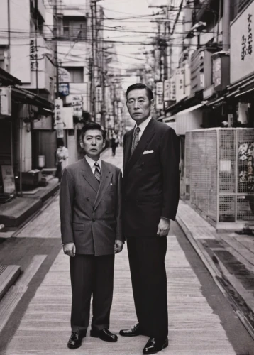 shirakami-sanchi,businessmen,year of construction 1954 – 1962,13 august 1961,vintage asian,wire,business icons,mobster couple,the h'mong people,man and boy,kimjongilia,photographic film,business men,nurungji,choi kwang-do,two people,han thom,剣岳,1950s,samcheok times editor,Photography,Black and white photography,Black and White Photography 09