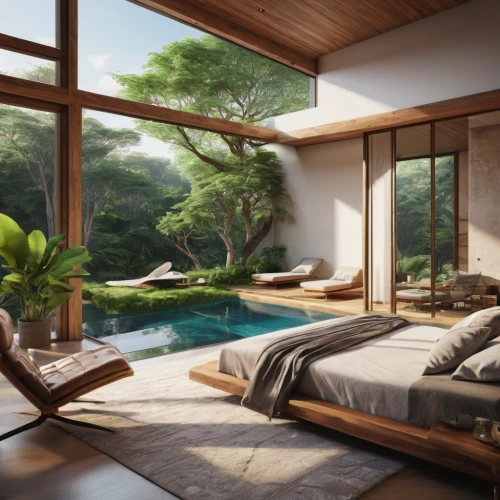 pool house,modern living room,tropical house,beautiful home,interior modern design,modern room,home landscape,roof landscape,luxury property,luxury home interior,living room,summer house,3d rendering,holiday villa,livingroom,cabana,great room,chalet,smart home,home interior,Photography,General,Natural