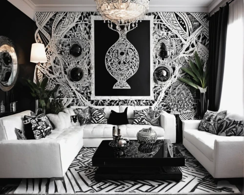 moroccan pattern,black and white pattern,modern decor,interior decor,interior decoration,ornate room,decor,contemporary decor,interior design,patterned wood decoration,decorates,wall decoration,boho art,wall decor,sitting room,ethnic design,decorative,apartment lounge,black and white pieces,geometric style,Illustration,Black and White,Black and White 11