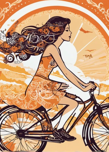 woman bicycle,bicycle ride,girl with a wheel,bicycling,bicycle riding,bicycle,cycling,biking,bike ride,cyclist,bicycles,artistic cycling,bike riding,floral bike,bike pop art,stationary bicycle,bicycle helmet,bicycle clothing,electric bicycle,cyclists,Illustration,Vector,Vector 21