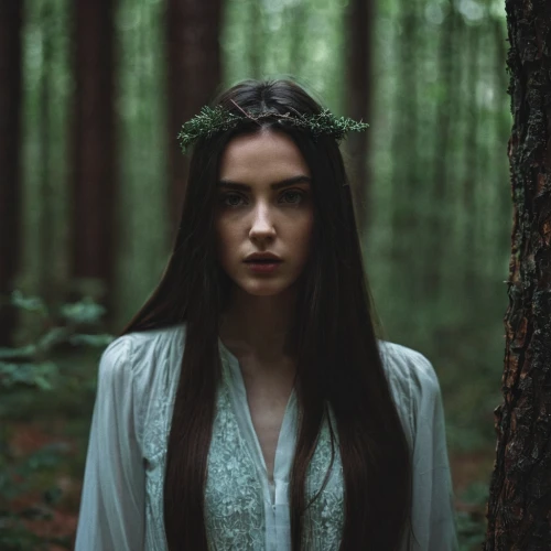 mystical portrait of a girl,dryad,in the forest,faery,forest dark,faerie,ballerina in the woods,elven forest,elven,enchanted forest,the enchantress,girl with tree,forest,forest flower,forest of dreams,fairy forest,undergrowth,fairy queen,girl in a wreath,holy forest,Photography,Documentary Photography,Documentary Photography 08