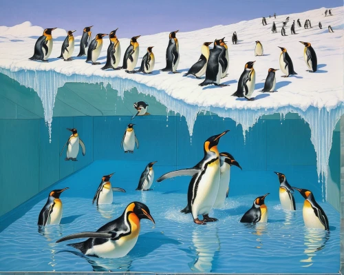 king penguins,emperor penguins,penguins,penguin parade,antarctic,emperor penguin,king penguin,gentoo penguin,gentoo,antarctica,donkey penguins,african penguins,mural,south pole,antarctic bird,antartica,arctic birds,penguin,linux,penguin couple,Conceptual Art,Sci-Fi,Sci-Fi 21