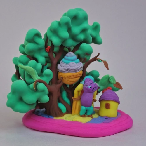 fairy house,clay animation,pacifier tree,play-doh,plasticine,playset,cardstock tree,flourishing tree,play doh,jazz frog garden ornament,lego pastel,fairy forest,japanese kuchenbaum,treehouse,wooden toys,fairy village,scandia gnomes,penny tree,fruit tree,clay figures,Unique,3D,Clay