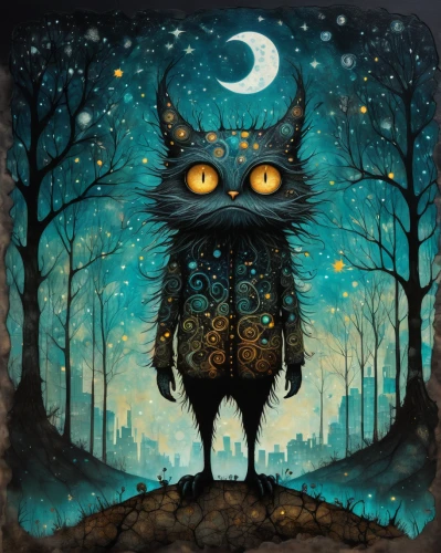 nocturnal bird,nocturnal,owl,sleepwalker,halloween owls,owl nature,halloween cat,moonbeam,nite owl,full moon,owl art,halloween illustration,werewolf,cheshire,moonlit night,wolfman,full moon day,capricorn kitz,night administrator,large owl,Art,Artistic Painting,Artistic Painting 22